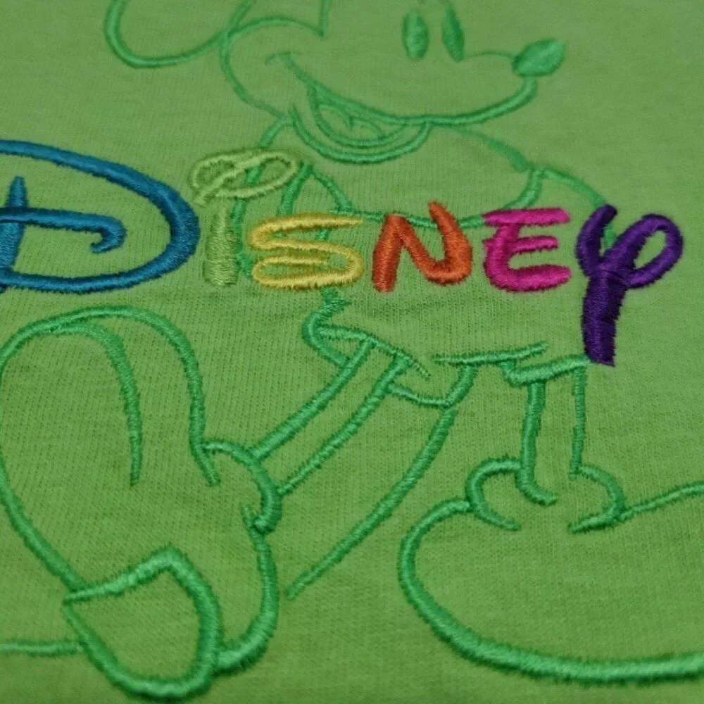 Vintage Walt Disney World Shirt Size Medium Mickey Mouse Embroidery Embroidered